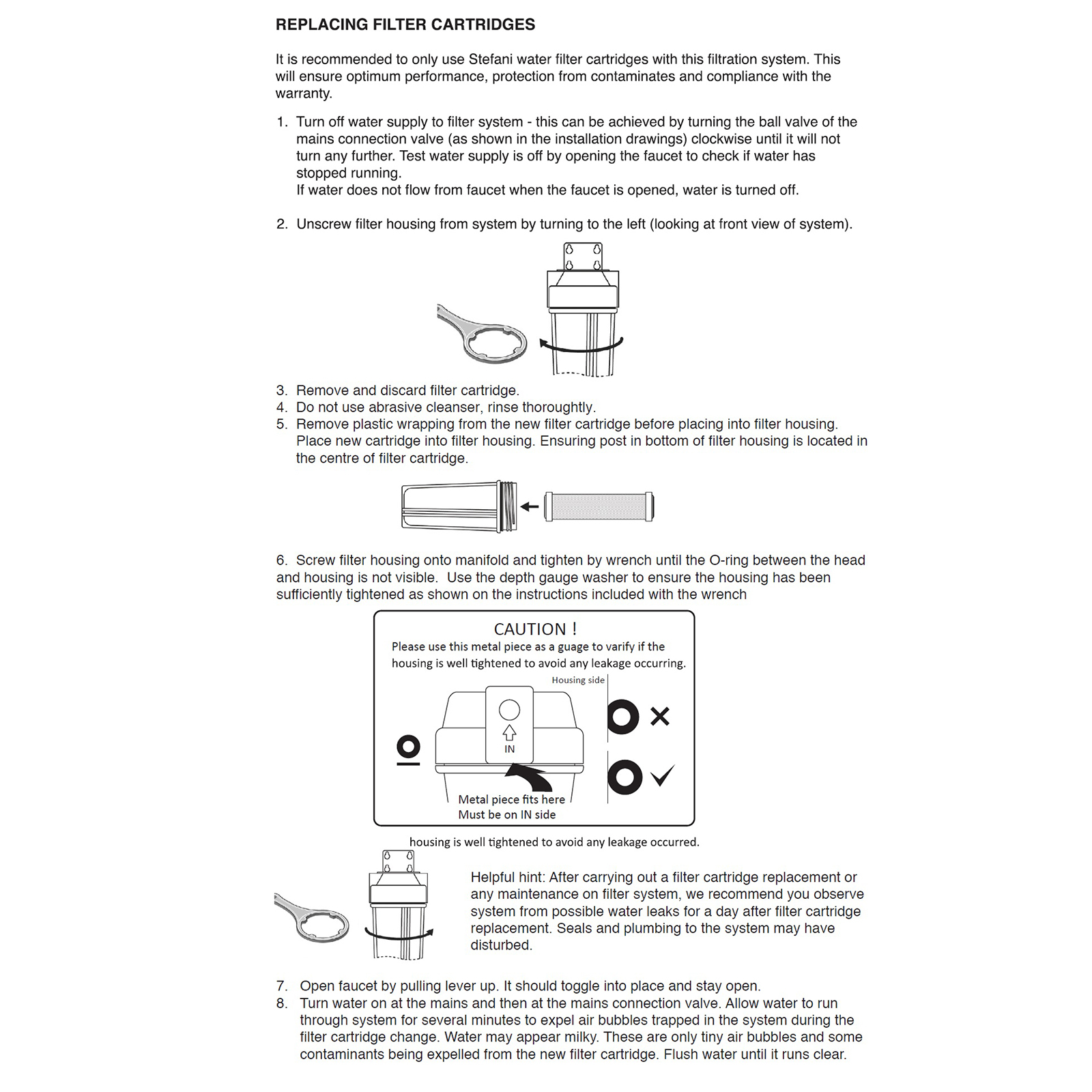Stefani 10 Micron Green Carbon Replacement Cartridge – 250mm