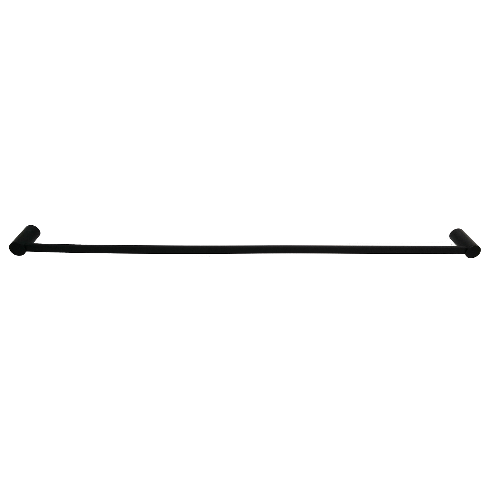 Barelli 900mm Matte Black Ambiente Single Towel Rail