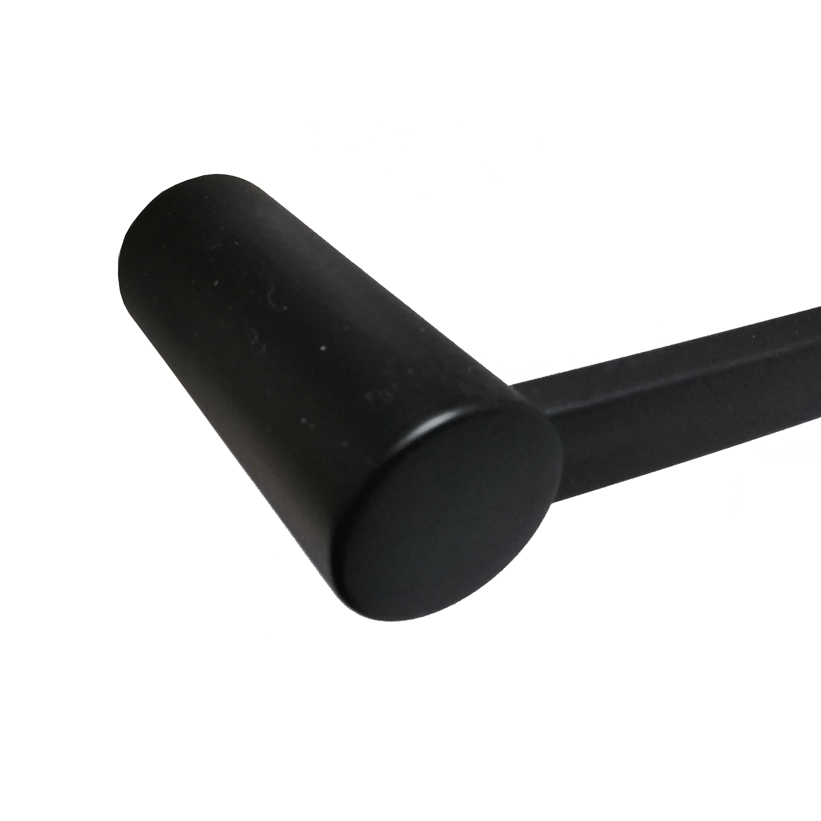 Barelli 900mm Matte Black Ambiente Single Towel Rail