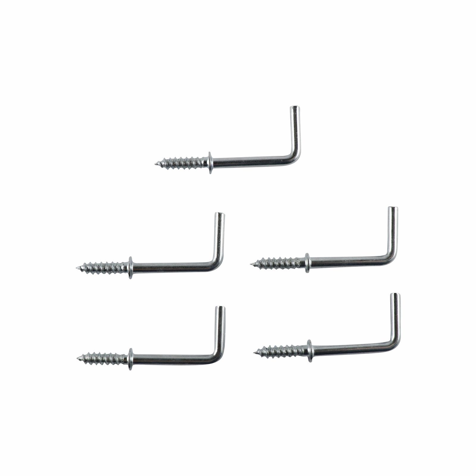 Everhang 50mm Zinc Square Hooks - 5 Pack