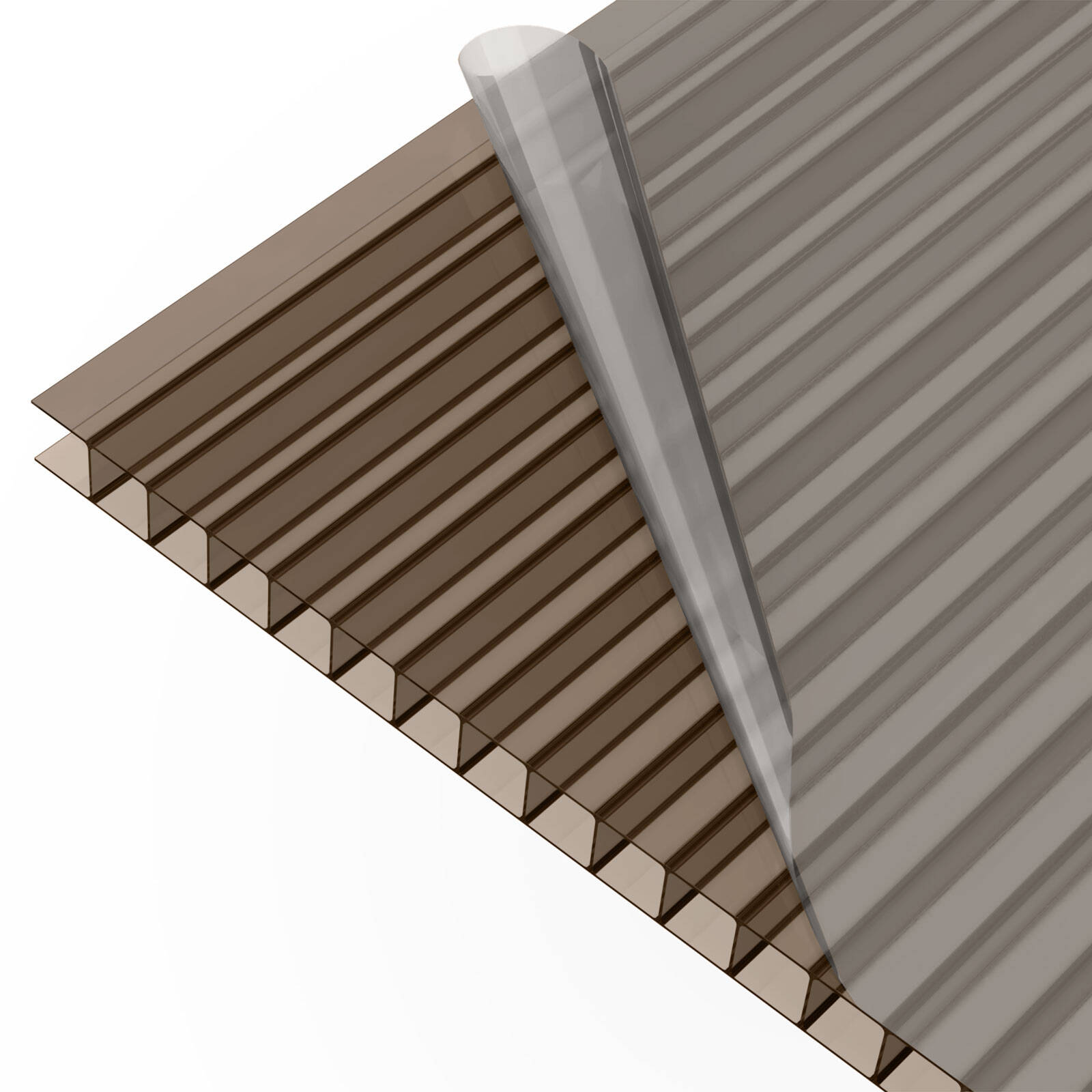 Suntuf 10mm x 7m Bronze Sunlite Twinwall Polycarbonate Roofing