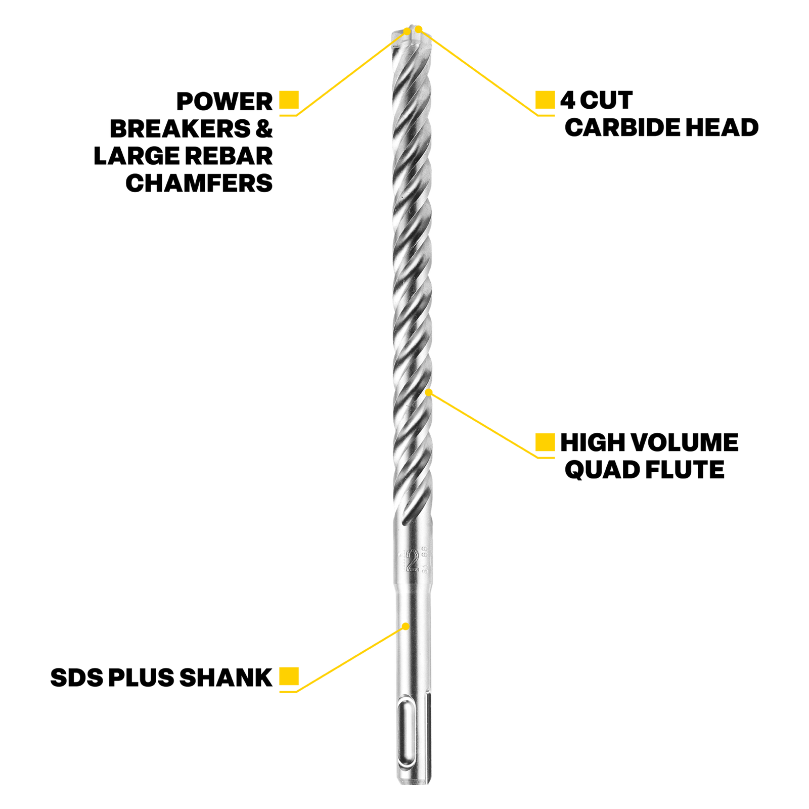 Kango 12mm x 160mm K4 SDS Plus Drill Bit